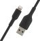 Кабель USB-A > Lightning зарядки/синхронизации Belkin 2м, витой, черный