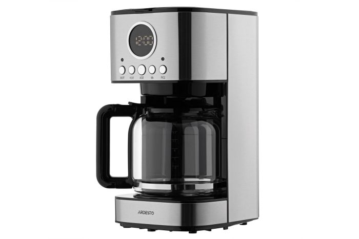 Кофеварка Ardesto капельная Steel Collection 1.5л, молотый, серебристый