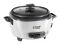 Рисоварка Russell Hobbs Medium, 300Вт, чаша-1.4л, механическое управл., съемная крышка, нерж. сталь, черно-белый