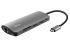 Хаб Trust DALYX 7-IN-1 USB-С > 2xUSB-А 3.2/USB-С/HDMI/Ehernet/SD/microSD, Алюминий, 0.25м, Серый