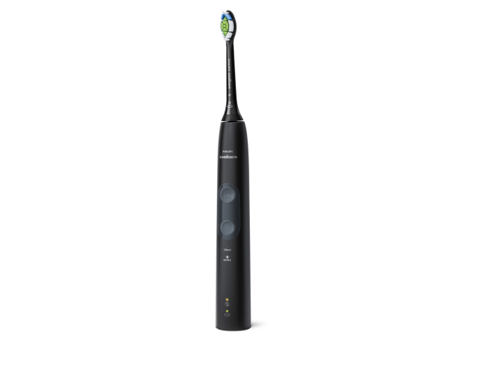 Щетка зубная электр. Philips Sonicare ProtectiveClean 4500 набор, 62т. колеб/мин, насадок-1, 2 шт в наборе, розовый, черный