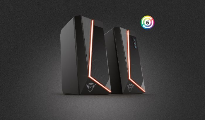 Акустическая система Trust GXT 609 Zoxa 2.0, USB/AUX, RGB, Черный