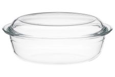 Форма для запікання з кришкою Ardesto Black Mars, 33х19.8х13.2см, боросилікатне скло, овальна, прозорий