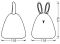 Cвітильник нічник з акумулятором LEDVANCE NIGHTLUX TOUCH Rabbit 2.5Вт 100Лм 1200мА•год RGBW USB-A > microUSB білий