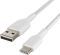 Кабель USB-A > USB-C заряджання/синхронізації Belkin 1м, 15Вт, Type-C, плетений, білий