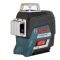 Нівелір лазерний акумуляторний Bosch Professional GLL 3-80 C, 12В, акб 2А·год, до 24м/120м, ±0,2мм/м, +LR7 +BM1, L-Boxx, IP 54