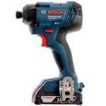 Гвинтоверт ударний акумуляторний Bosch Professional GDR 180-Li 18В АКБ 2х2А·год 2600об/хв 160Нм 1/4" кейс 1.1кг