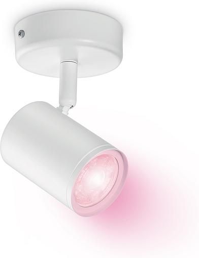 Светильник точечный накладной умный WiZ IMAGEO Spots, 1х5W 2200-6500K RGB белый