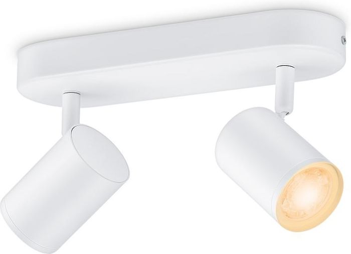 Светильник точечный накладной умный WiZ IMAGEO Spots, 2х5W, 2200-6500K, RGB, Wi-Fi, белый