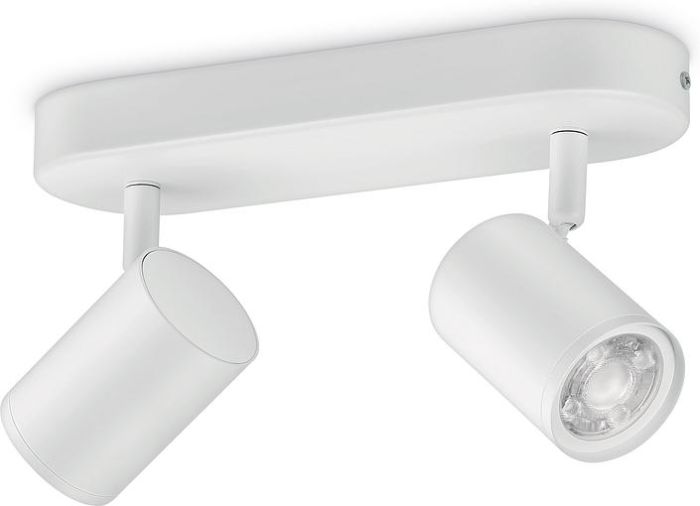 Светильник точечный накладной умный WiZ IMAGEO Spots, 2х5W, 2200-6500K, RGB, Wi-Fi, белый