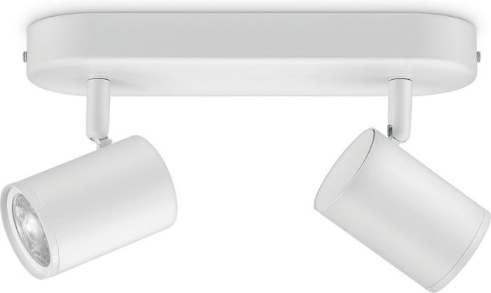 Светильник точечный накладной умный WiZ IMAGEO Spots, 2х5W, 2200-6500K, RGB, Wi-Fi, белый