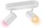 Светильник точечный накладной умный WiZ IMAGEO Spots, 2х5W, 2200-6500K, RGB, Wi-Fi, белый