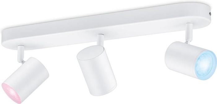 Светильник точечный накладной умный WiZ IMAGEO Spots, 3х5W, 2200-6500K, RGB, Wi-Fi, белый