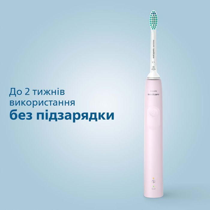 Щетка зубная электр. Philips Sonicare 3100 series, 31т. колеб/мин, насадок-1, розовый