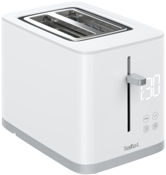 Тостер Tefal Sense 850Вт, LED дисплей, пластик, белый