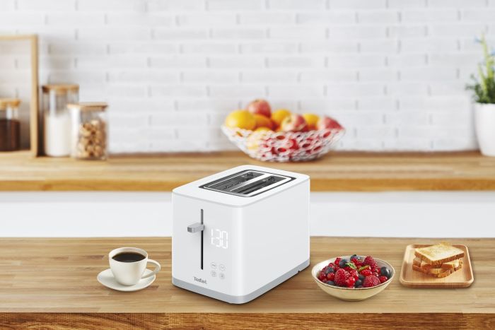 Тостер Tefal Sense 850Вт, LED дисплей, пластик, белый