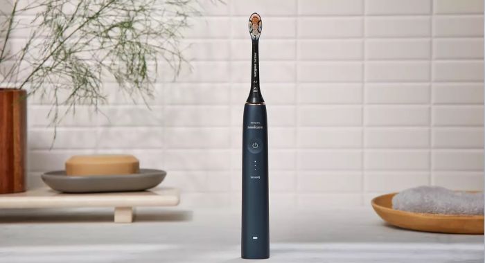 Щітка зубна електр. Philips, Sonicare DiamondClean Prestige 9900, 62т. колив/хв, насадок-1, SenseIQ, зарядний чохол, чорний