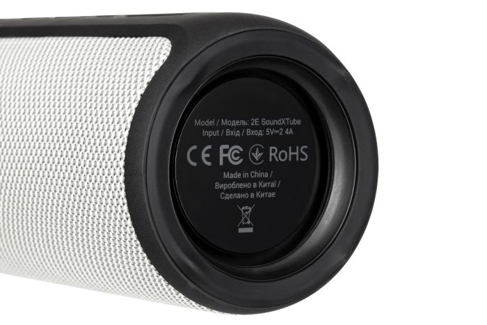 Акустична система 2E SoundXTube TWS, MP3, Wireless, Waterproof Grey