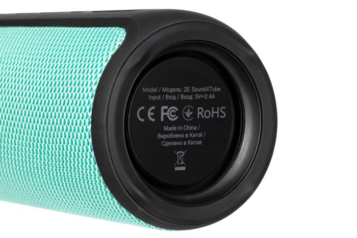 Акустическая система 2E SoundXTube TWS, MP3, Wireless, Waterproof turquoise