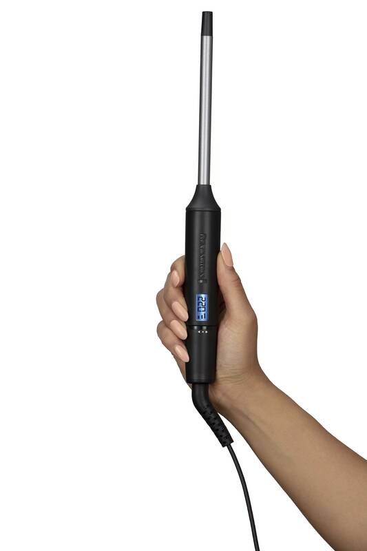 Плойка Remington Pro Tight Curl Wand, 25Вт, темп.режимів-10, D-10mm, 130-220С, дисплей, кераміка, турмалін , сіро-чорний