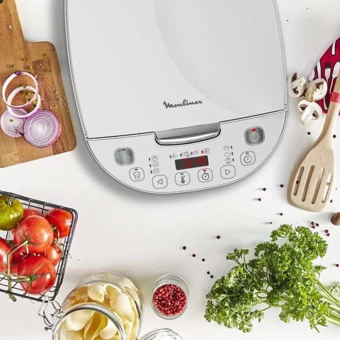 Мультиварка Moulinex SimplyCook Plus, 750Вт, чаша-4л, электронное управл., металл/пластик, белый