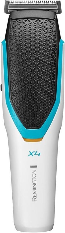 Машинка для стрижки Remington Power X Series X4, мережа+акум., насадок-3, сталь, біло-чорний