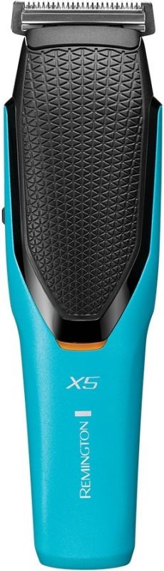 Машинка для стрижки Remington Power X Series X5, мережа+акум., роторний мотор, насадок-4, сталь, чорно-бірюзовий