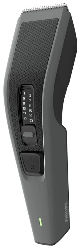 Машинка для стрижки  Philips Series 3000, акум., роторный мотор, насадок-2, сталь, чорно-серый