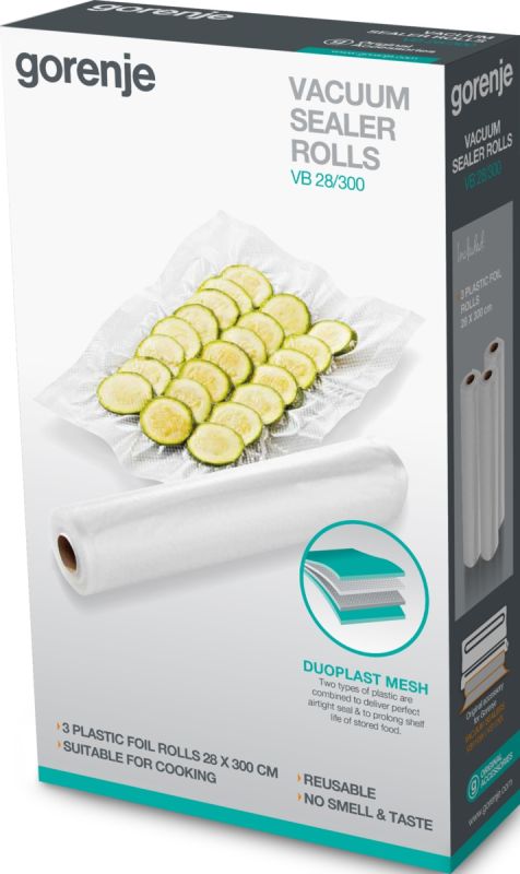 Рулоны для вакуумирования Gorenje, 28х300см, 3 шт