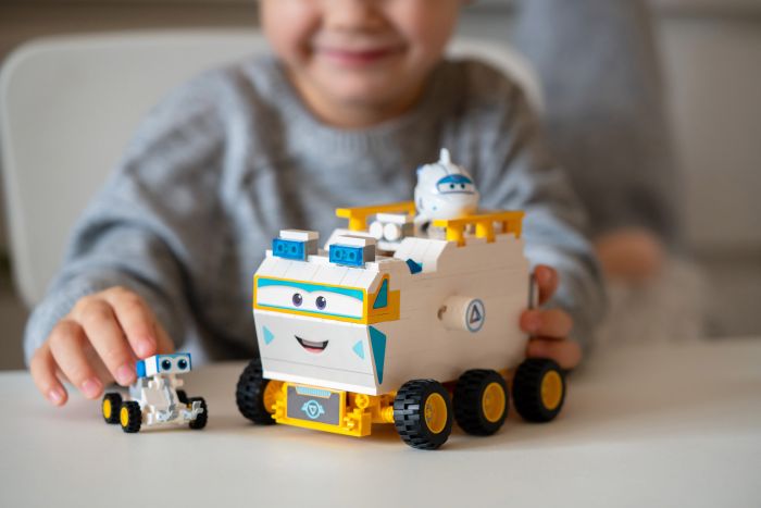 Конструктор Super Wings Small Blocks Buildable Vehicle Set Ровер (Rover)