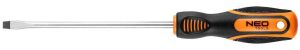 Отвертка Neo Tools, плоская, SL6.5x150мм, сталь CrV