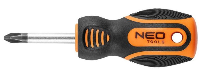 Отвертка Neo Tools, крестовая, PH2x38мм, сталь CrV