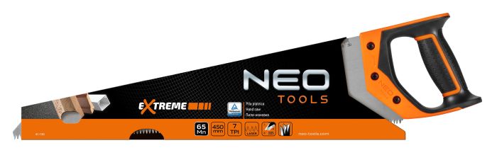 Ножовка по дереву Neo Tools Extreme, 450мм, 7TPI