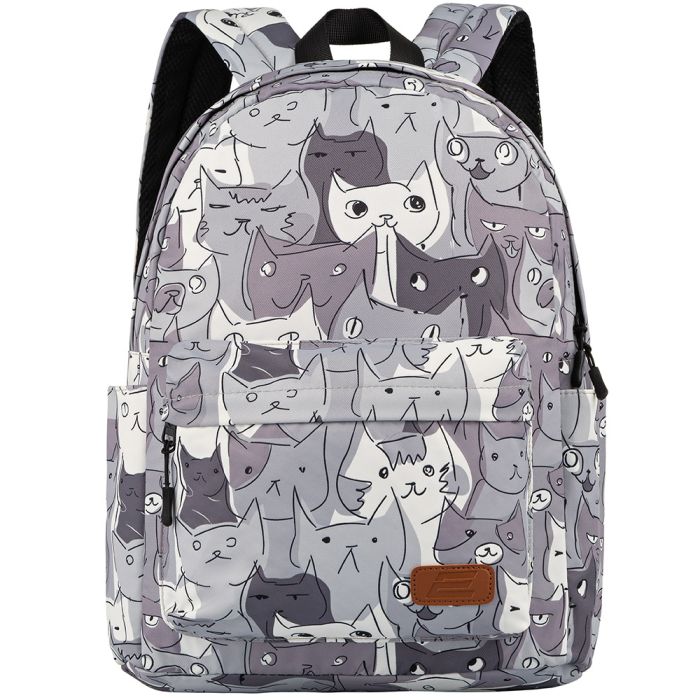 Рюкзак 2Е, TeensPack Cats, серый