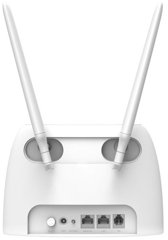 Маршрутизатор TENDA  N300, 4G/LTE, 1xFE LAN, 1xFE LAN/WAN, 1xRJ11, Cлот для SIM-карты Tenda 4G06