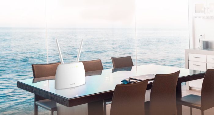 Маршрутизатор TENDA  N300, 4G/LTE, 1xFE LAN, 1xFE LAN/WAN, 1xRJ11, Cлот для SIM-карты Tenda 4G06