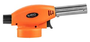 Газовая горелка Neo Tools, пьезоподжиг, рабочая температура 1300°C, 80г/ч