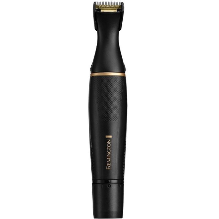 Триммер Remington T-Series для бороды, усов, окантовки,бровей, носа и ушей, ААх1, вибрационный мотор, насадок-4, сталь, черн.