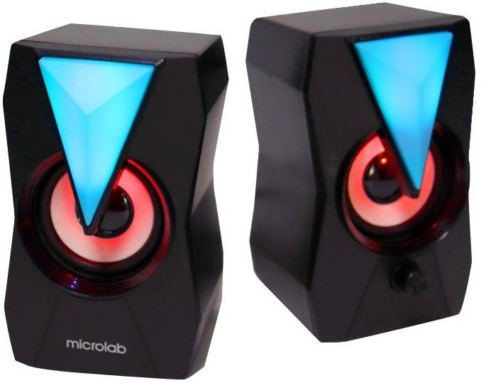 Акустическая система MICROLAB  2.0, USB, mini-jack, черный Microlab B-22