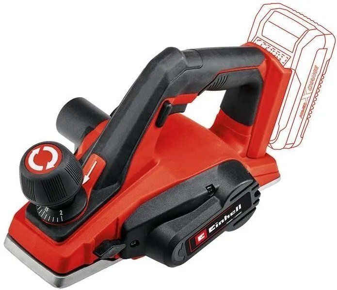 Рубанок акумуляторний Einhell TE-PL 18/82LI-Solo PXC 18В 82мм стругання до 2мм 2.4кг без АКБ та ЗП