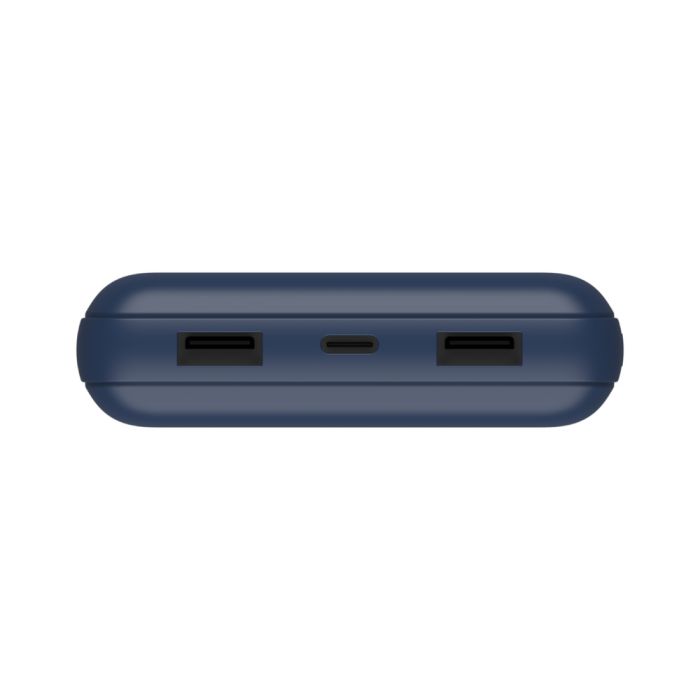Акумулятор портативний літій-іонний Power Bank Belkin 20000мА·год, 15Вт, 2хUSB-A/USB-C, блакитний
