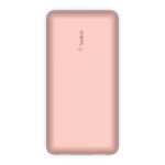 Акумулятор портативний літій-іонний Power Bank Belkin 20000мА·год, 15Вт, 2хUSB-A/USB-C, рожевий