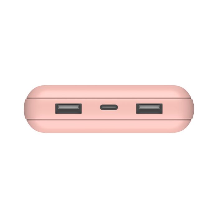 Портативное зарядное устройство Power Bank Belkin 20000mAh 15W Dual USB-A, USB-C Rose Gold
