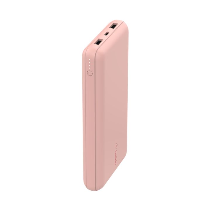 Портативное зарядное устройство Power Bank Belkin 20000mAh 15W Dual USB-A, USB-C Rose Gold