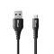 Кабель зарядки/синхронизации Trust NDURA, USB-A > microUSB, силикновый, 1м, Черный
