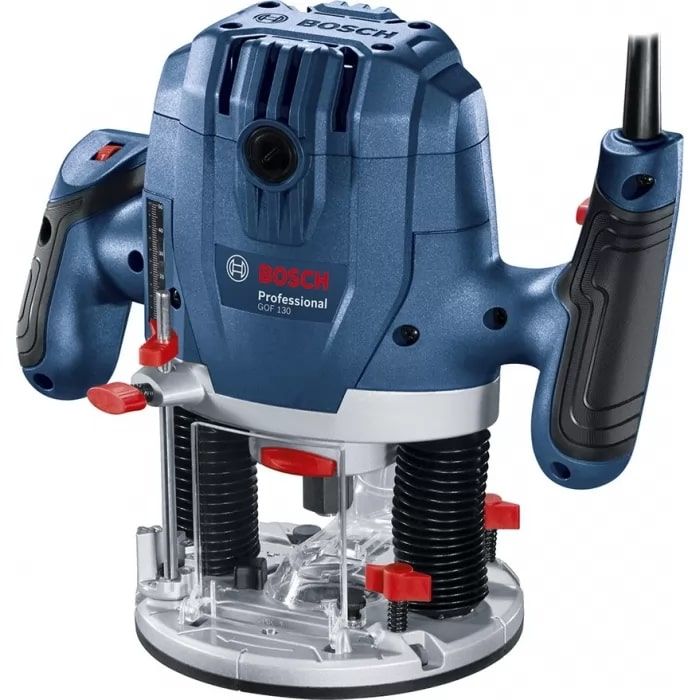 Фрезер Bosch GOF 130, 1300Вт, цанга 6 та 8мм, 11000-28000об/мин, 3.5кг