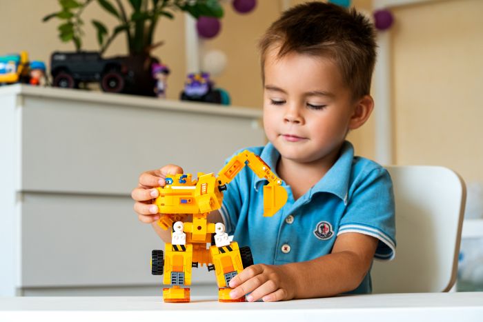 Конструктор-трансформер Super Wings Small Blocks 2-in-1 Buildable Transforming Vehicle Донни (Donnie)