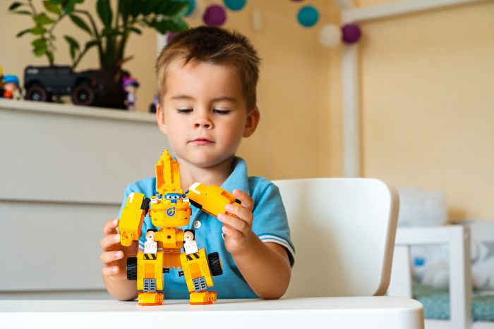 Конструктор-трансформер Super Wings Small Blocks 2-in-1 Buildable Transforming Vehicle Донни (Donnie)
