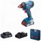 Винтоверт ударный аккумуляторный Bosch GDX 180-Li 18В АКБ 2х2А·час 2800об·мин 180Нм M6-M14 кейс 1.1кг