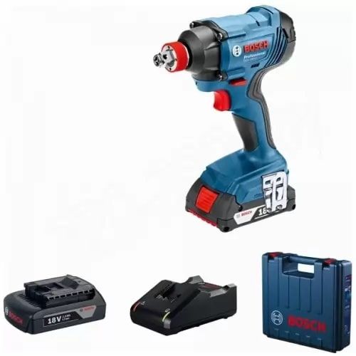 Винтоверт ударный аккумуляторный Bosch GDX 180-Li 18В АКБ 2х2А·час 2800об·мин 180Нм M6-M14 кейс 1.1кг